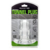 Perfect Fit Double Tunnel Plug Extra-Large 14 x 7.8 cm Transparent